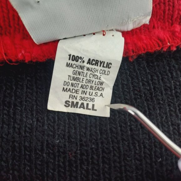 Classic Elements Womens Small Oversized Black Long Sleeve Christmas Sweater - Picture 5 of 5